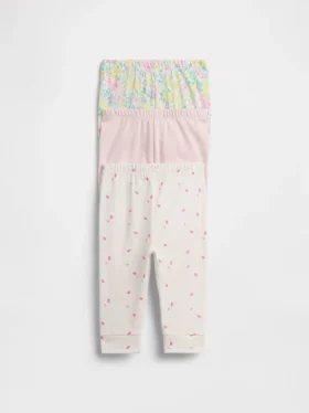 Baby First Favorites bukser i økologisk bomull med elastisk linning (multipakke)