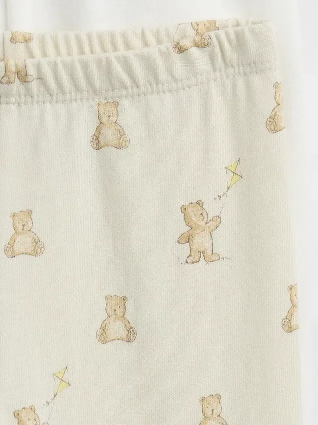 Baby First Favorites bukser i økologisk bomull med elastisk linning (multipakke)
