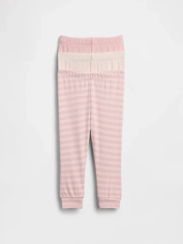 Baby First Favorites bukser med elastisk linning (3-pakning)