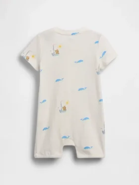 Baby First Favorites kort heldrakt i økologisk bomull