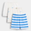 Baby First Favorites shorts i økologisk bomull med elastisk linning (3-pakning)