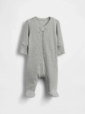 Baby First Favorites Tiny Rib-heldrakt med føtter