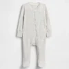 Baby First Favorites Tiny Rib-heldrakt med føtter