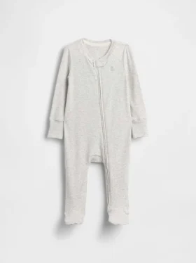 Baby First Favorites Tiny Rib-heldrakt med føtter