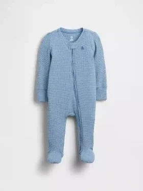 Baby First Favorites Tiny Rib-heldrakt med føtter