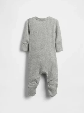 Baby First Favorites Tiny Rib-heldrakt med føtter