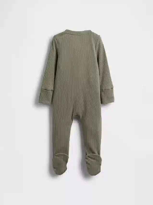 Baby First Favorites Tiny Rib-heldrakt med føtter