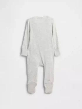 Baby First Favorites Tiny Rib-heldrakt med føtter