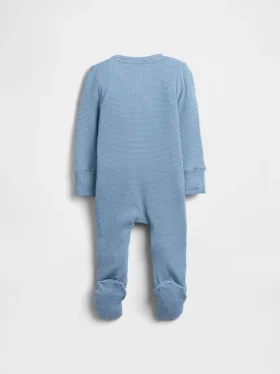 Baby First Favorites Tiny Rib-heldrakt med føtter