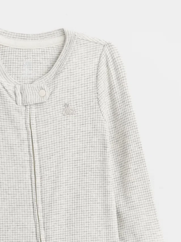 Baby First Favorites Tiny Rib-heldrakt med føtter