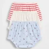 Baby First Favorites Tinyrib-bloomers med volanger (3-pakning)