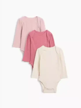Baby First Favorites Tinyrib-body (3-pakning)
