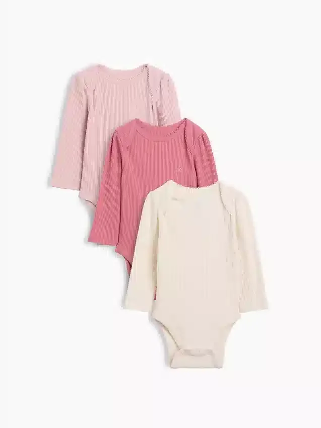 Baby First Favorites Tinyrib-body (3-pakning)