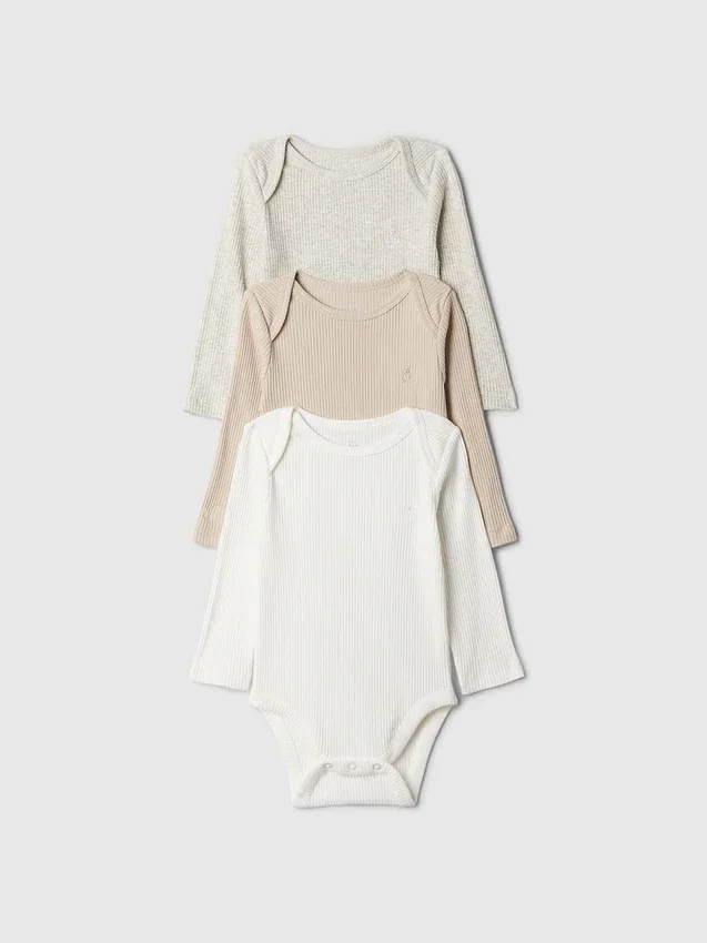 Baby First Favorites Tinyrib-body (3-pakning)