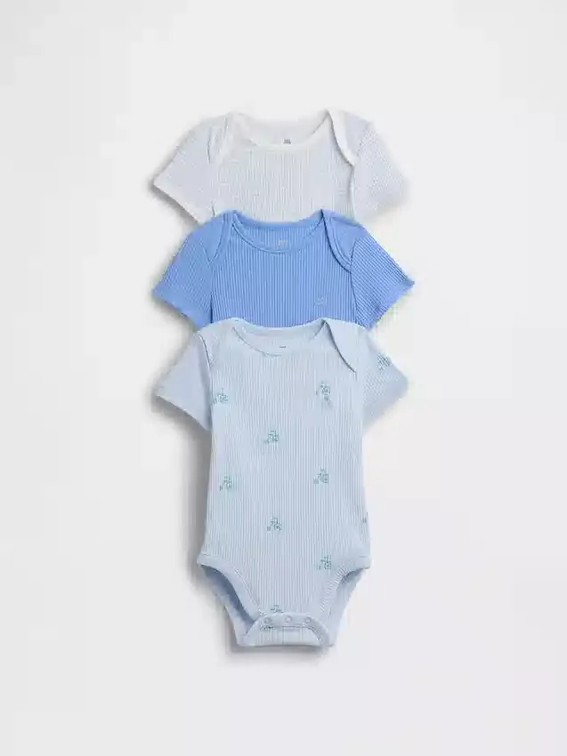 Baby First Favorites Tinyrib-body (3-pakning)