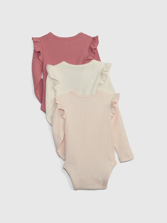 Baby First Favorites Tinyrib-body (3-pakning)