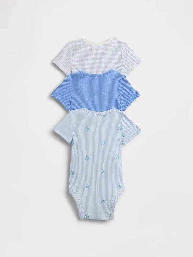 Baby First Favorites Tinyrib-body (3-pakning)
