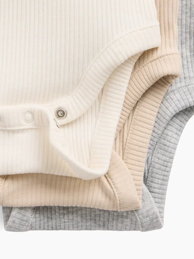 Baby First Favorites Tinyrib-body (3-pakning)