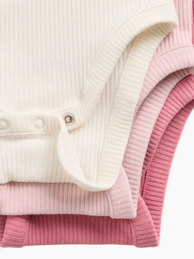 Baby First Favorites Tinyrib-body (3-pakning)