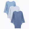 Baby First Favorites Tinyrib-body med lomme (3-pakning)