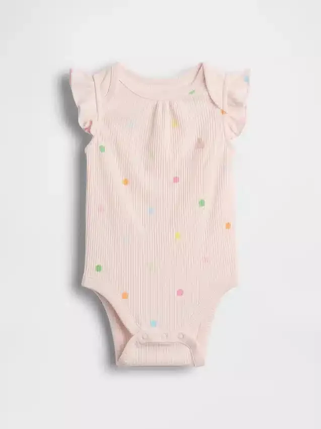 Baby First Favorites Tinyrib-body med prikker