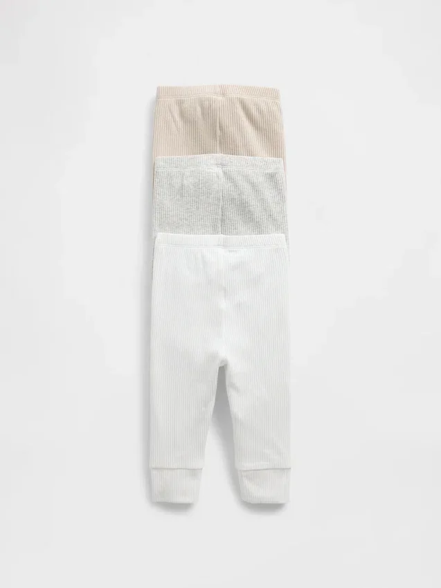Baby First Favorites Tinyrib-bukser (3-pakning)