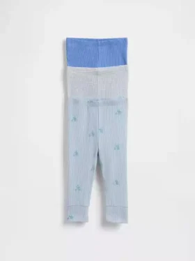 Baby First Favorites Tinyrib-bukser med elastisk linning (3-pakning)