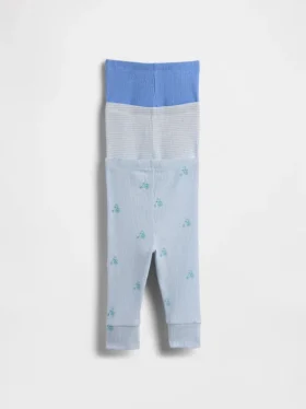 Baby First Favorites Tinyrib-bukser med elastisk linning (3-pakning)