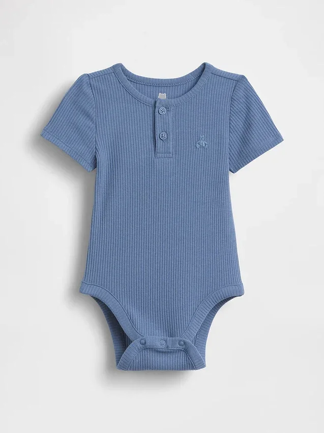 Baby First Favorites Tinyrib Henley Bodyer