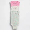 Baby First Favorites Tinyrib Ruffle Tank Bodyer (3-pakning)