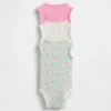 Baby First Favorites Tinyrib Ruffle Tank Bodyer (3-pakning)