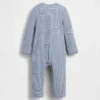 Baby First Favorites Tinyrib Stripe heldrakt med føtter