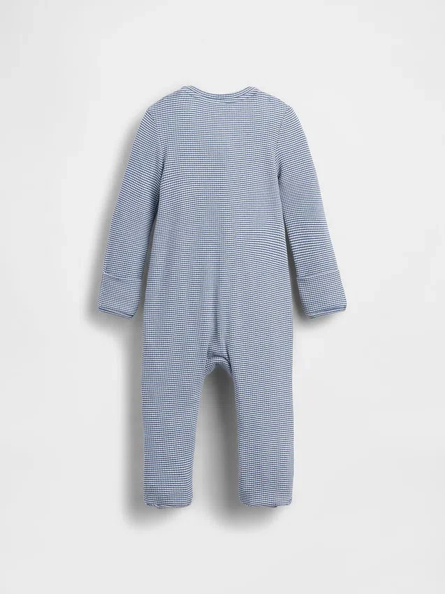 Baby First Favorites Tinyrib Stripe heldrakt med føtter