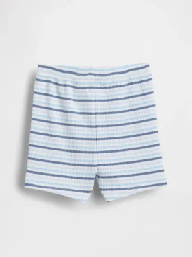 Baby First Favorites Tinyrib Stripe Pull-On Shorts