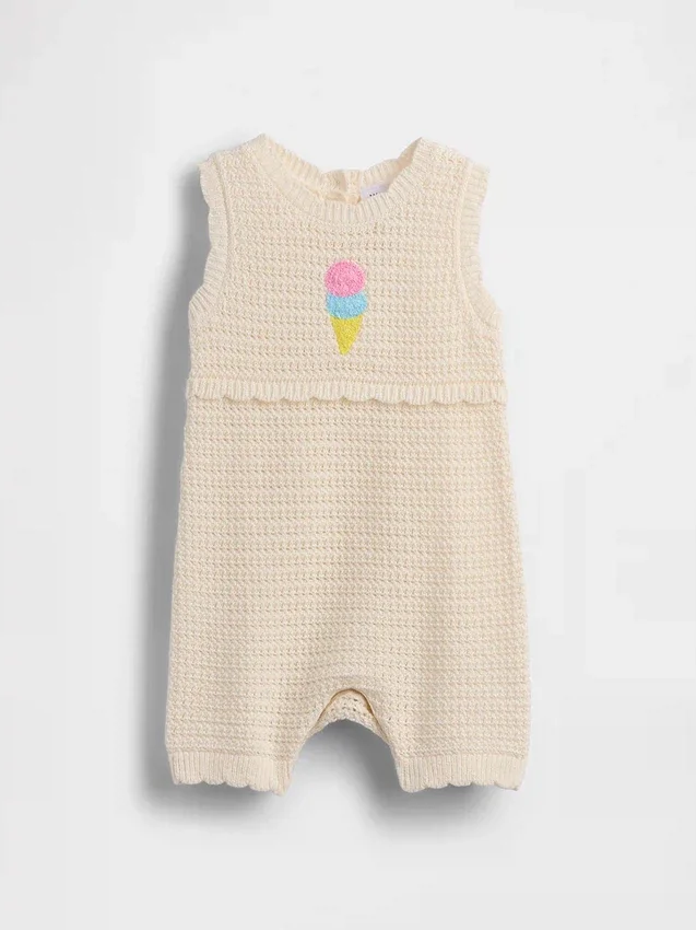 Baby Ice Cream heklet kort heldrakt