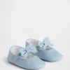 Baby-Mary Jane-sko i denim med sløyfe