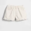 Baby og Småbarn denimshorts med volanger og trekk-på-design