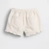 Baby og Småbarn denimshorts med volanger og trekk-på-design