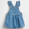 Baby og Småbarn denimskjørt med bjørnelomme