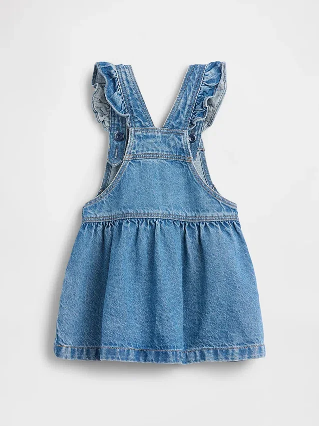 Baby og Småbarn denimskjørt med bjørnelomme