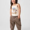 Baby og Småbarn Jeans med bjørnelommer og elastisk linning
