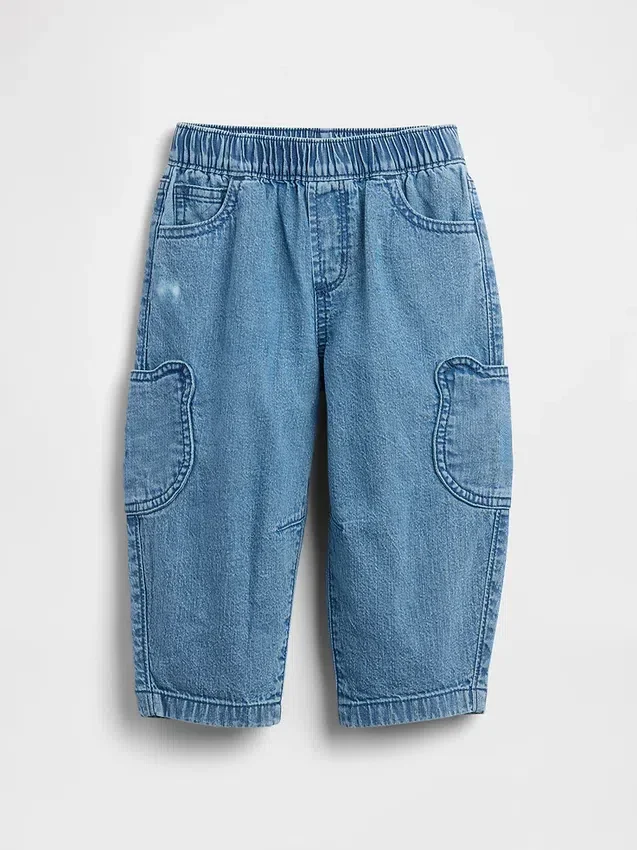 Baby og Småbarn-Jeans med Brannan Bear-lommer og elastisk linning