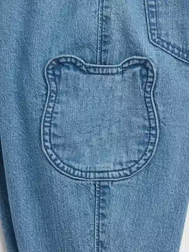 Baby og Småbarn-Jeans med Brannan Bear-lommer og elastisk linning