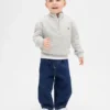 Baby og Småbarn-Jeans med elastisk linning