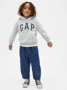 Baby og Småbarn-Jeans med elastisk linning