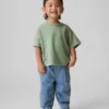 Baby og Småbarn-Jeans med elastisk linning