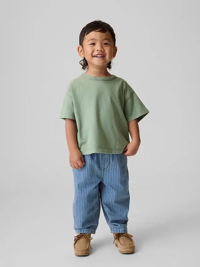 Baby og Småbarn-Jeans med elastisk linning