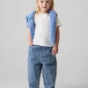 Baby og Småbarn-Jeans med elastisk linning