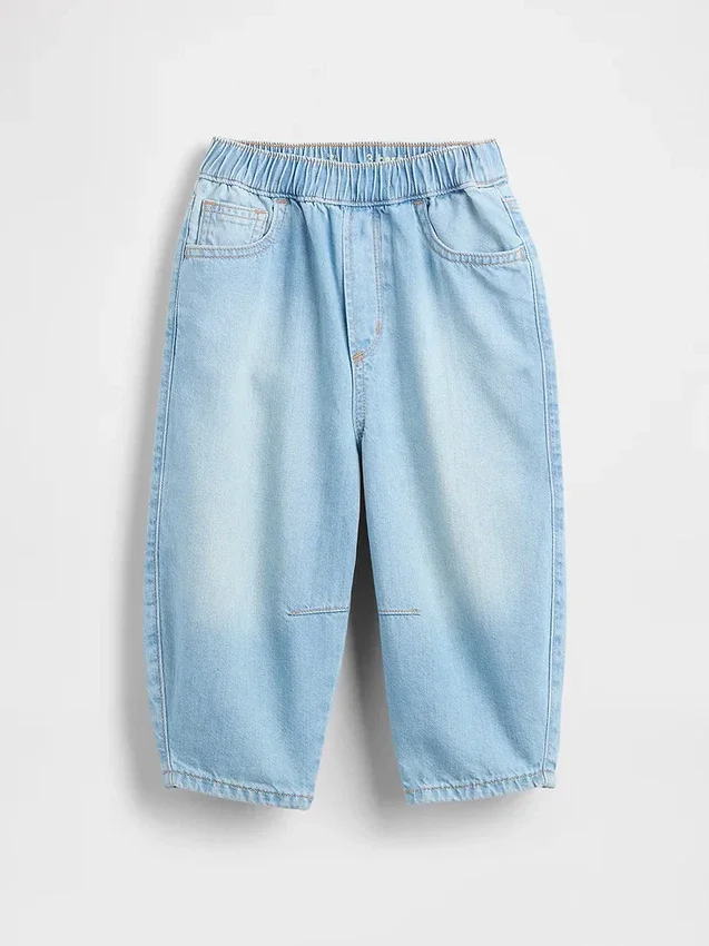 Baby og Småbarn-Jeans med elastisk linning