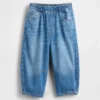 Baby og Småbarn-Jeans med elastisk linning